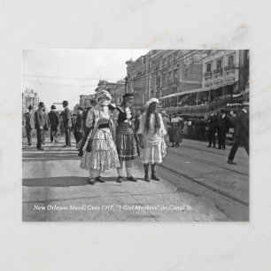 Historic Mardi Gras New Orleans Photo Vykort