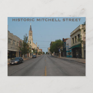 HISTORIC MITCHELL STREET-vykort Vykort