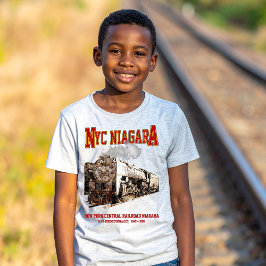 Historic NYC Niagara Train Steam Locomotive T Shirt