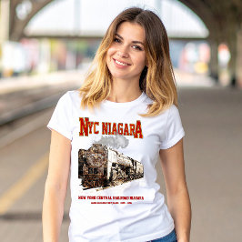Historic NYC Niagara Train Steam Locomotive T Shirt