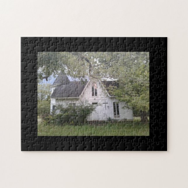 HISTORIC OLD CHURCH VICTORIAN STIL JIGSAW PUZZLE PUSSEL (Horisontell)