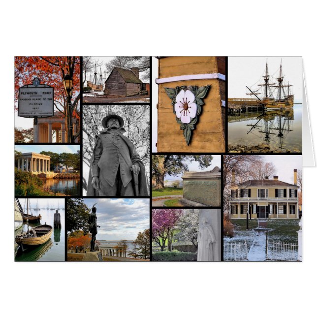 Historic Plymouth MORSA Hälsningskort (Framsidan Horizontal)
