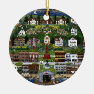 Historic Port Townsend, Washington Julgransprydnad Keramik