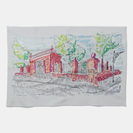 Historic Red Brick Entrance Kökshandduk