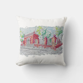 Historic Red Brick Entrance Kudde