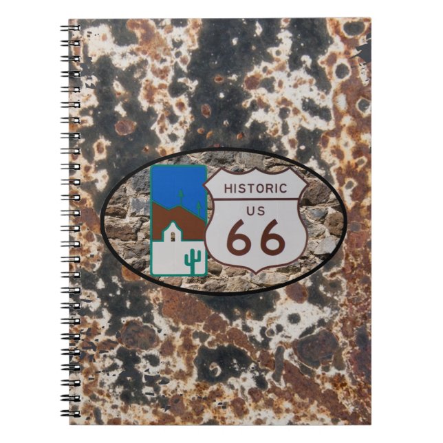 Historic Route 66 ~ Arizona Anteckningsbok (Framsidan)