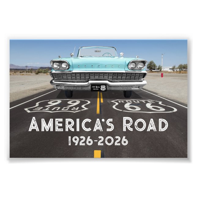 Historic Route 66 Centennial Fototryck (Framsidan)
