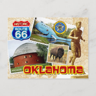 Historic Route 66, Oklahoma Vykort