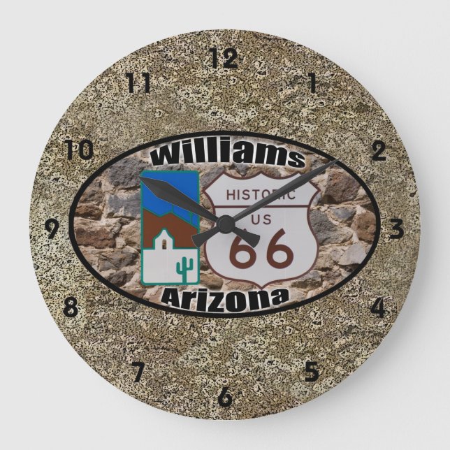 Historic Route 66 ~ Williams, Arizona Stor Klocka (Front)