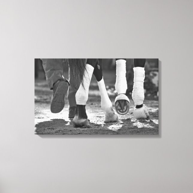 Historic Saratoga Tävling Course-Step Nicely Canvastryck (Framsida)