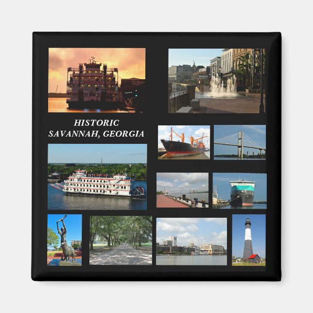 Historic Savannah, Georgia magnet (Framsidan)
