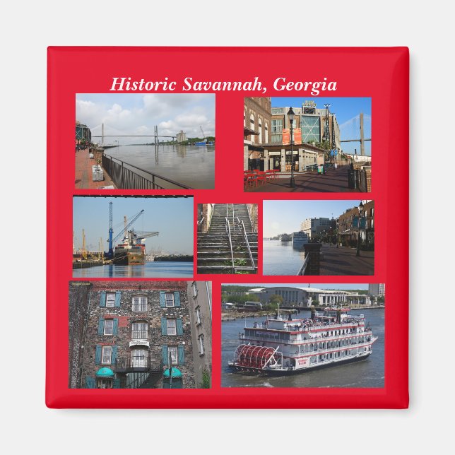 Historic Savannah, Georgia magnet (Framsidan)