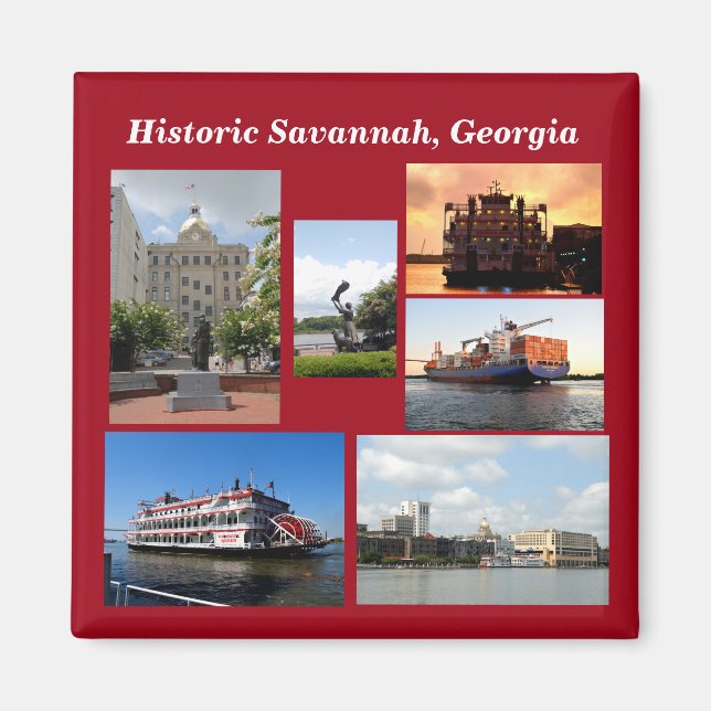 Historic Savannah Georgia Magnet (Framsidan)