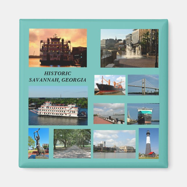 Historic Savannah, Georgia magnet (Framsidan)