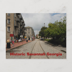 Historic Savannah Georgia Vykort