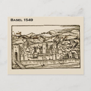 Historic Schweiz, Basel 1549 Vykort