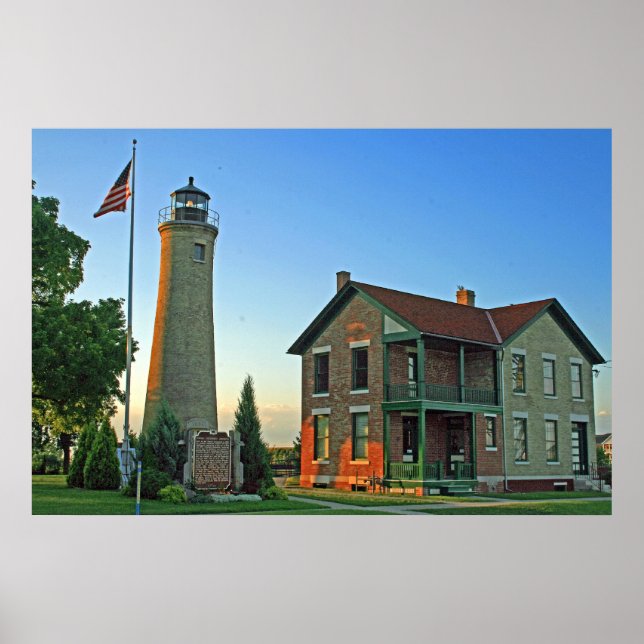 Historic Southport Lighthouse Poster (Framsidan)