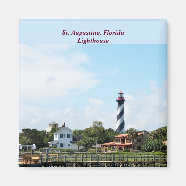 Historic St.Augustine, Fl. fyr Magnet (Framsidan)