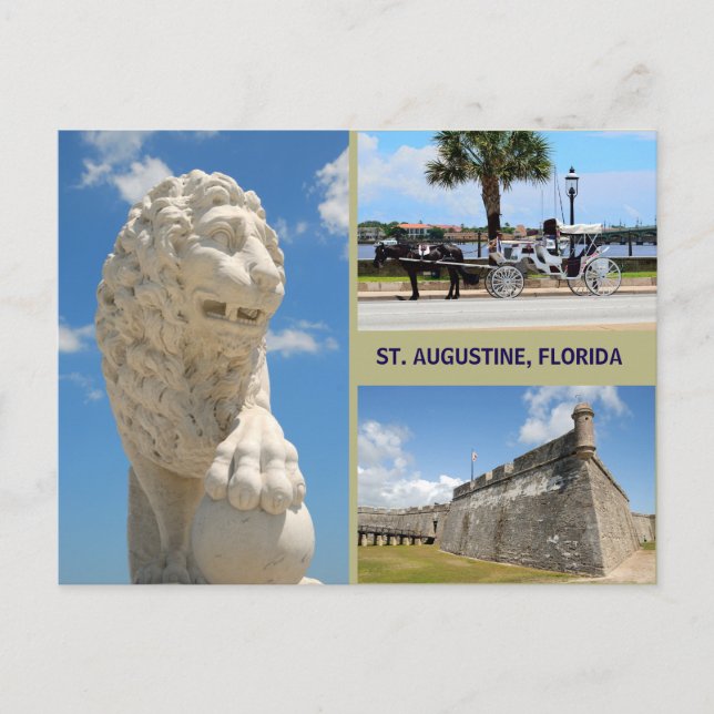 Historic St. Augustine, Florida Helg Vykort (Framsida)