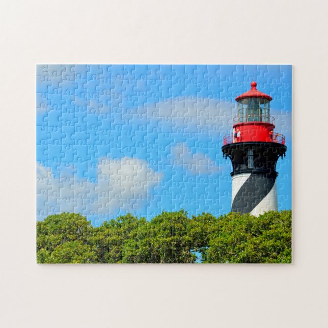 Historic St. Augustine, Florida Lighthouse Pussel (Horisontell)