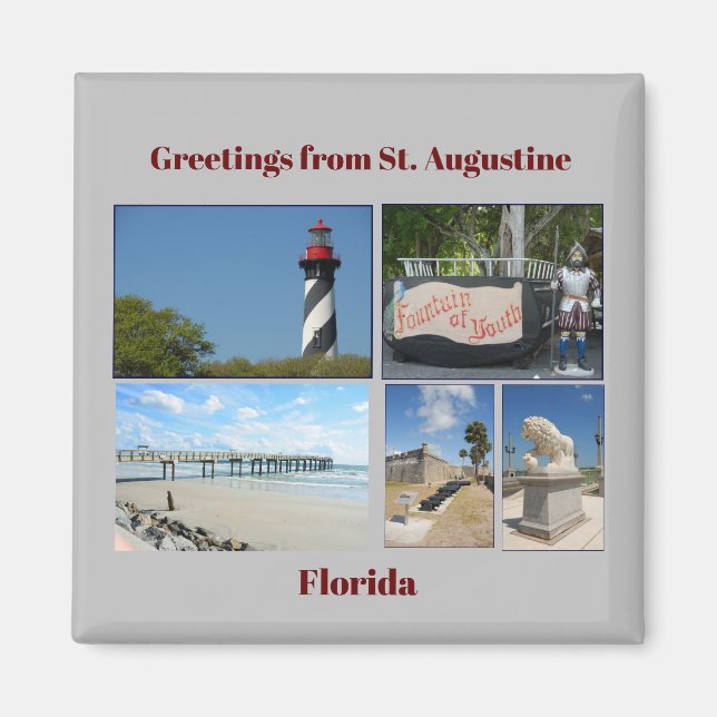 Historic St. Augustine, Florida Magnet (Framsidan)