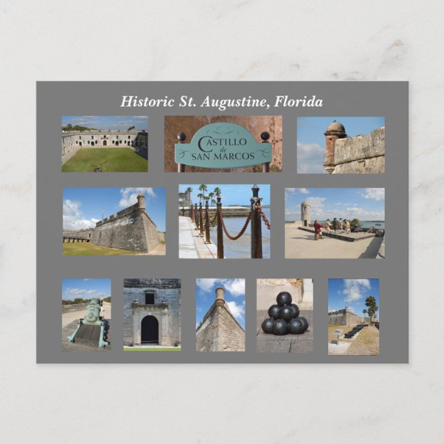 Historic St. Augustine, Florida Vykort (Framsida)