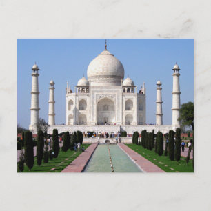 Historic Taj Mahal, Agra, Indien Vykort