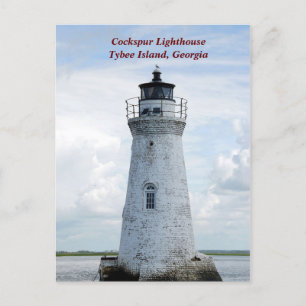 Historic Tybee Island, Georgia Lighthouse Helg Vykort