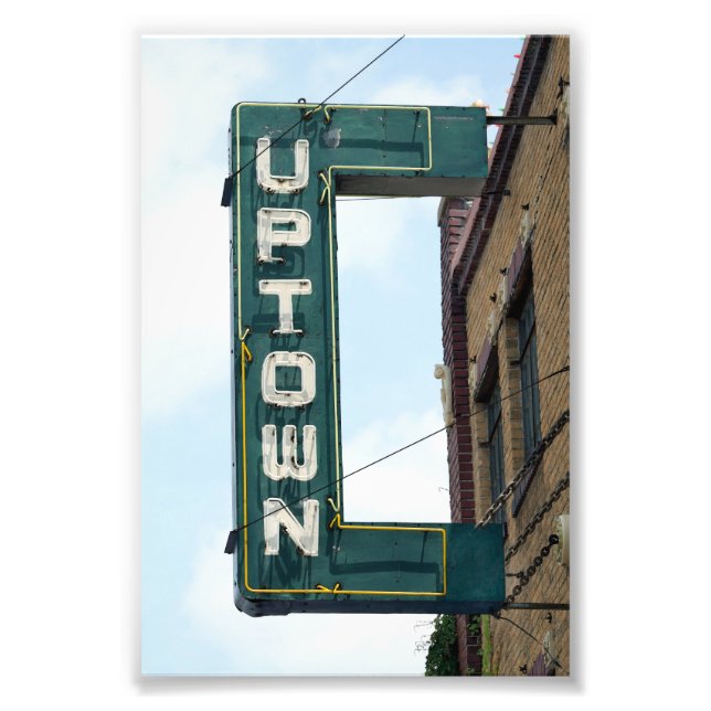 Historic Uptown Theater, Marceline, Missouri Fototryck (Framsidan)