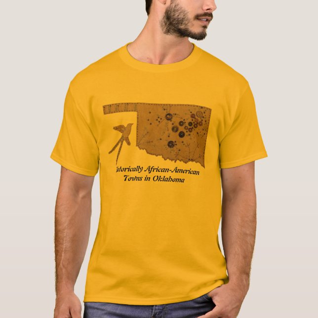 Historically afrikansk amerikanstäder i Oklahoma T-shirt (Framsida)
