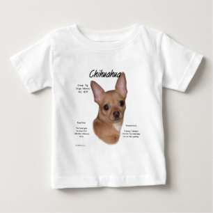Historiedesign för Chihuahua (släta) Tee Shirt