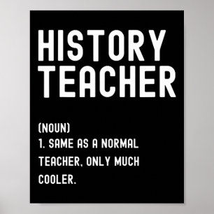 Historielärare Definition Första Skoldagen Poster