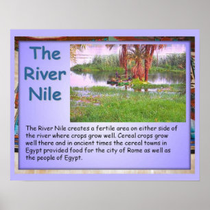 Historien, Anciens Egypten River Nile Poster