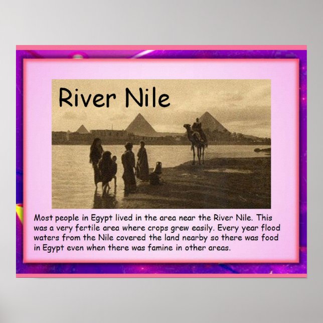Historien, Anciens Egypten River Nile Poster (Framsidan)