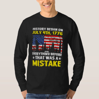 Historien började den 4 juli 1776 t shirt