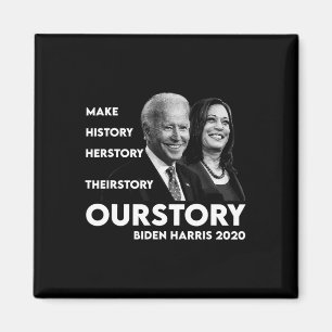 Historien Kamala Harris och Joe Biden 2020 Magnet