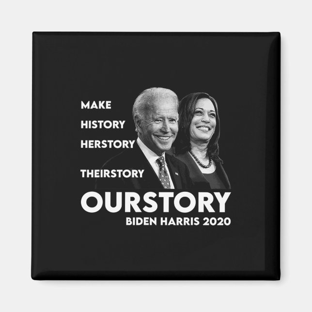 Historien Kamala Harris och Joe Biden 2020 Magnet (Framsidan)