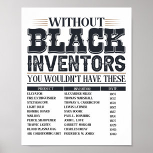 Historien om glömda svarta uppfinnare Svart histor Poster