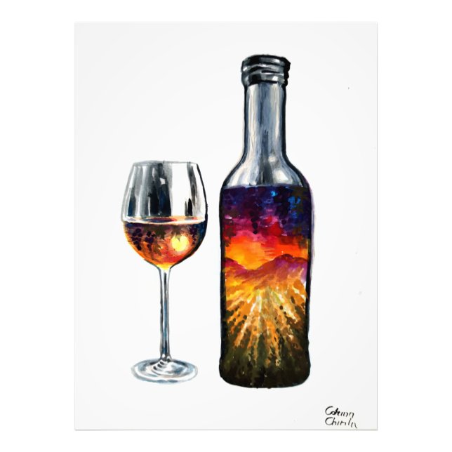 Historien om vin fototryck (Framsidan)