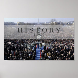HISTORIEN: President Obama Swearing in Ceremony Poster