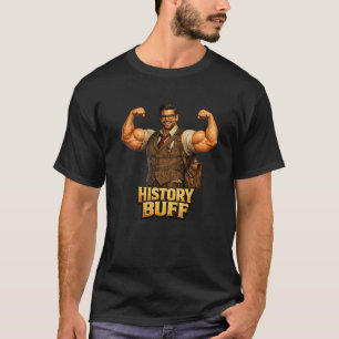 Historienörd Rolig Nördigt Bodybuilder Muskelknut T Shirt