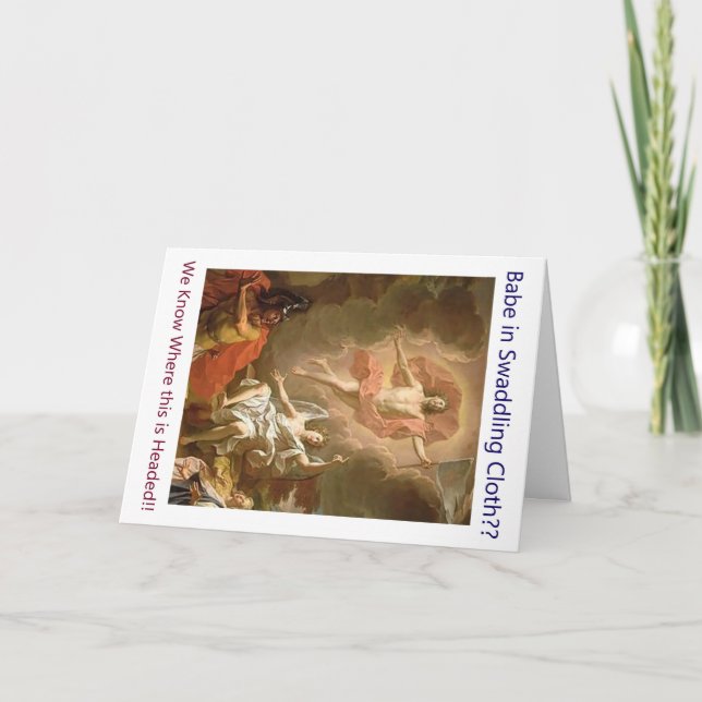 Historiens julkort helgkort (Framsida)