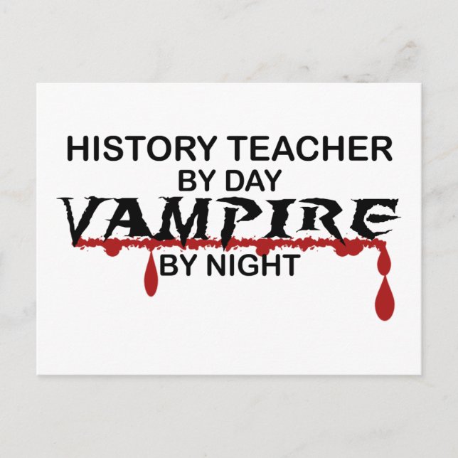 Historiens lärare Vampire by Night Vykort (Framsida)