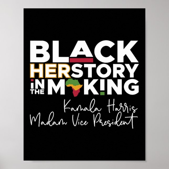 Historiens månad Biden Harris 2024 Förenta statern Poster (Framsidan)