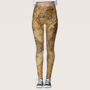 Historik: 1746 World Map Leggings