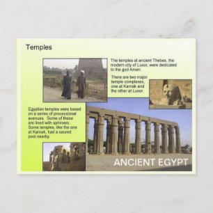 Historik, antikens Egypten, tempel Vykort
