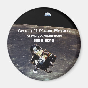 Historik Apollo 11 Måne Uppdrag 50-årsdagen Magnet