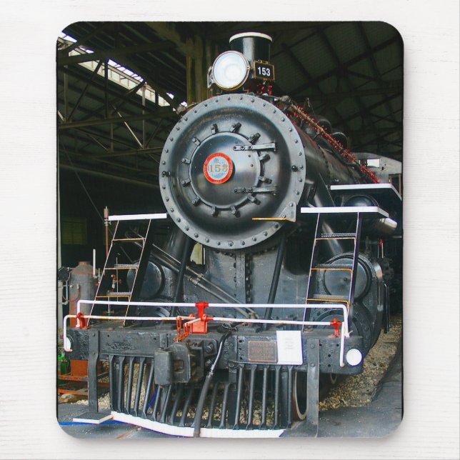 Historik Black Steam Engine Florida Öster Kusten Musmatta (Framsidan)
