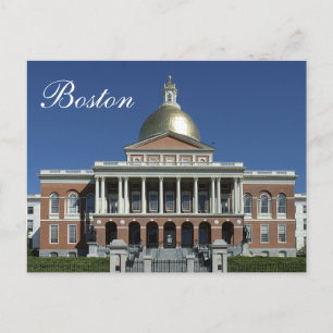 Historik Boston Massachusetts State House Postcard Vykort