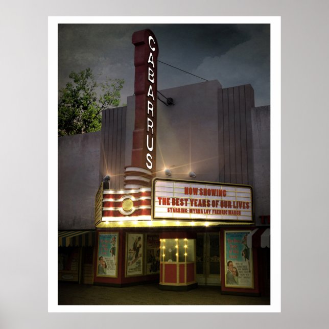 Historik Cabarrus Theater Poster (Framsidan)